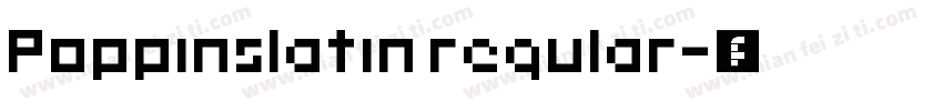 Poppinslatin regular字体转换